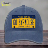 Go Syracuse Novelty License Plate Hat Unconstructed Cotton / Navy