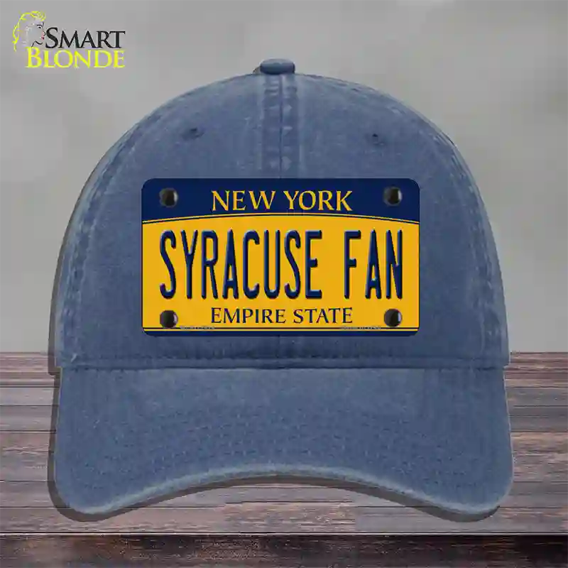 Syracuse Fan Novelty License Plate Hat Unconstructed Cotton / Navy