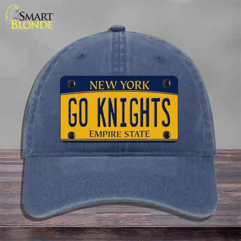 Go Black Knights Novelty License Plate Hat Unconstructed Cotton / Navy