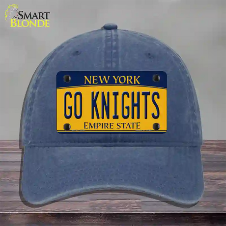 Go Black Knights Novelty License Plate Hat Unconstructed Cotton / Navy