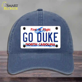 Go Duke Novelty License Plate Hat Unconstructed Cotton / Navy