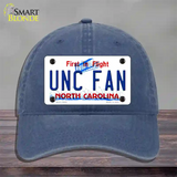 Univ North Carolina Fan Novelty License Plate Hat Unconstructed Cotton / Navy