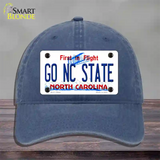 Go North Carolina State Novelty License Plate Hat Unconstructed Cotton / Navy