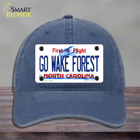 Go Wake Forest Novelty License Plate Hat Unconstructed Cotton / Navy