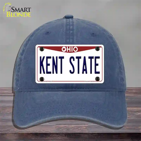 Kent State Novelty License Plate Hat Unconstructed Cotton / Navy