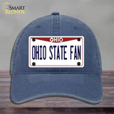 Ohio State Fan Novelty License Plate Hat Unconstructed Cotton / Navy