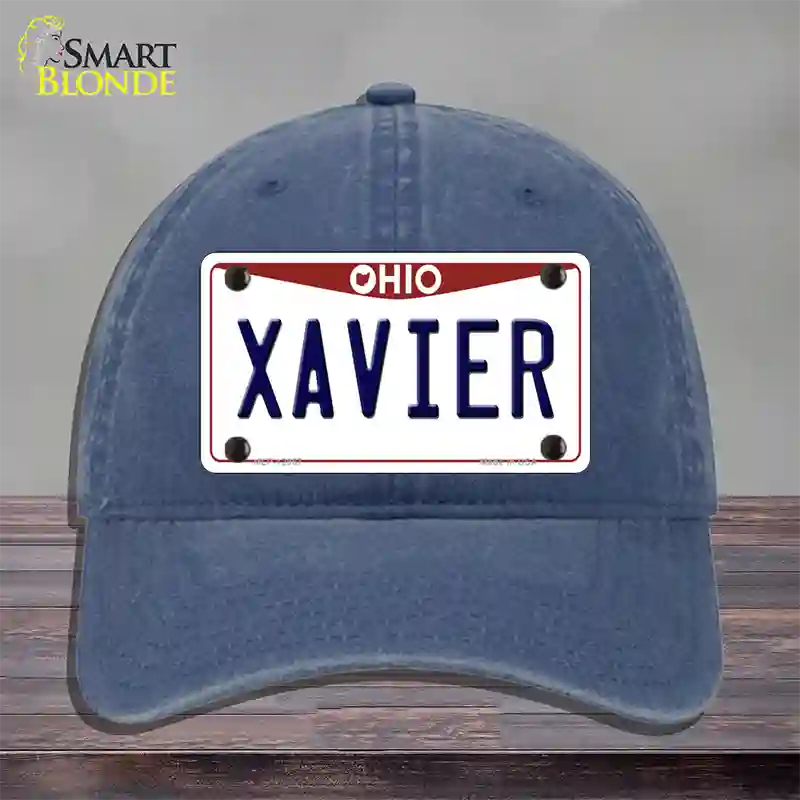 Xavier Novelty License Plate Hat Unconstructed Cotton / Navy