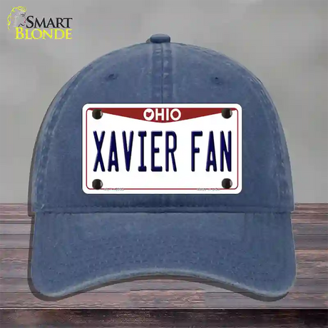 Xavier Fan Novelty License Plate Hat Unconstructed Cotton / Navy