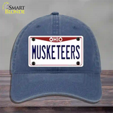 Musketeers Novelty License Plate Hat Unconstructed Cotton / Navy