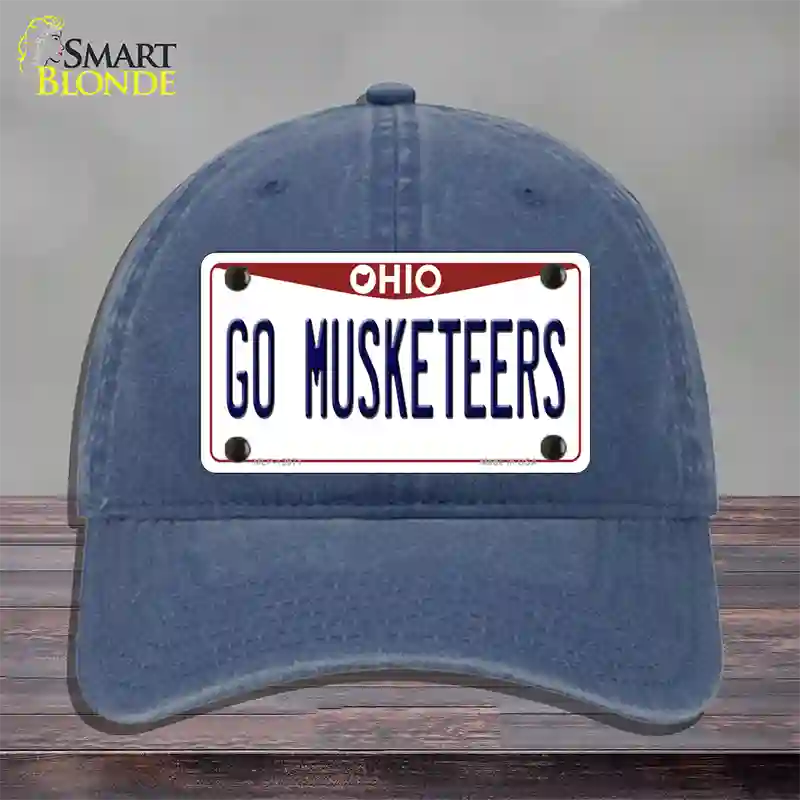 Go Musketeers Novelty License Plate Hat Unconstructed Cotton / Navy