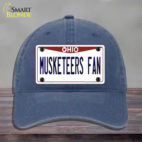 Musketeers Fan Novelty License Plate Hat Unconstructed Cotton / Navy