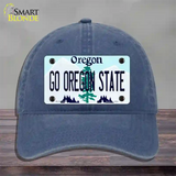 Go Oregon State Novelty License Plate Hat Unconstructed Cotton / Navy