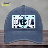 Beavers Fan Novelty License Plate Hat Unconstructed Cotton / Navy