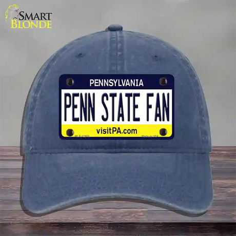 Penn State Fan Novelty License Plate Hat Unconstructed Cotton / Navy