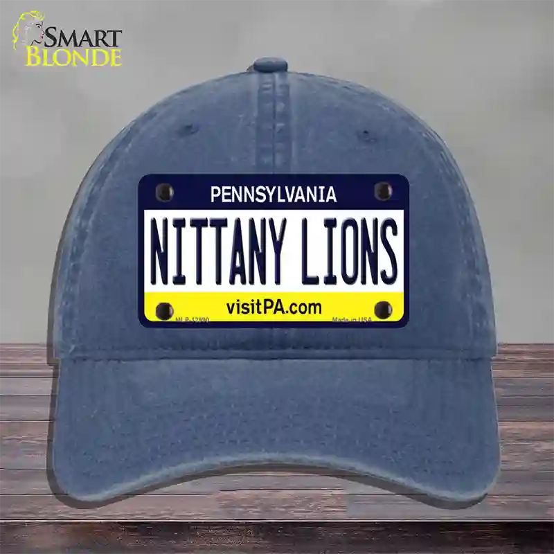 Nittany Lions Novelty License Plate Hat Unconstructed Cotton / Navy