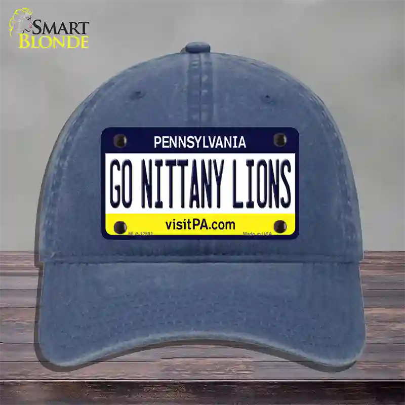 Go Nittany Lions Novelty License Plate Hat Unconstructed Cotton / Navy