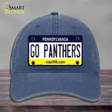 Go Panthers Novelty License Plate Hat Unconstructed Cotton / Navy