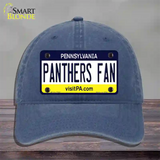 Panthers Fan Novelty License Plate Hat Unconstructed Cotton / Navy