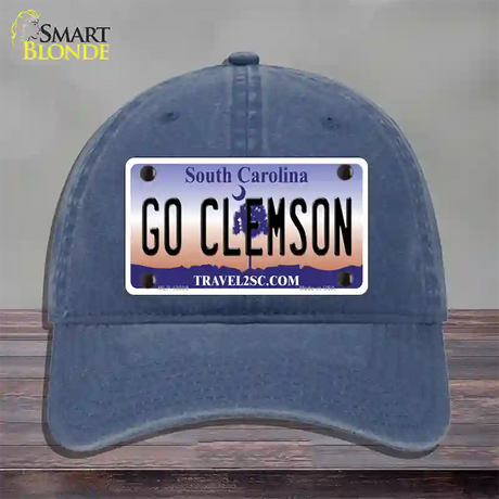 Go Clemson Novelty License Plate Hat Unconstructed Cotton / Navy