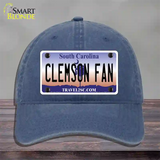 Clemson Fan Novelty License Plate Hat Unconstructed Cotton / Navy