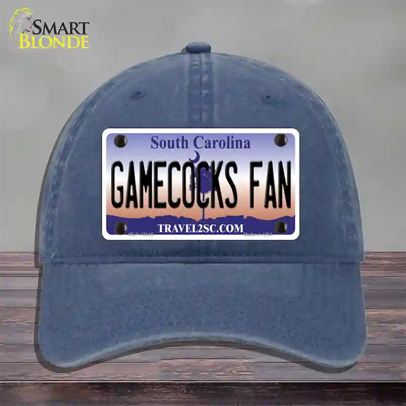 Gamecocks Fan Novelty License Plate Hat Unconstructed Cotton / Navy