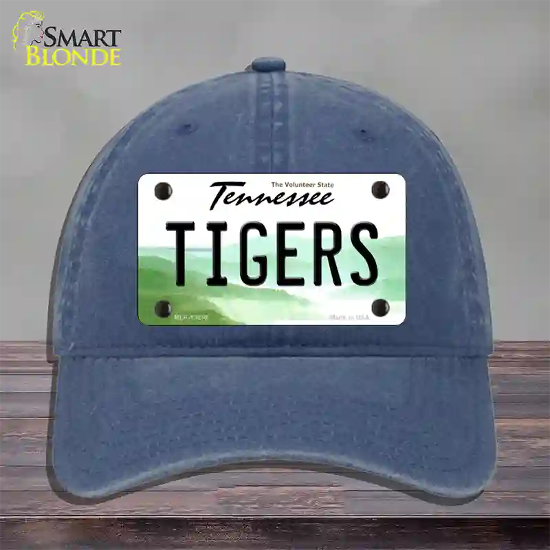 Tiger Tennessees Novelty License Plate Hat Unconstructed Cotton / Navy