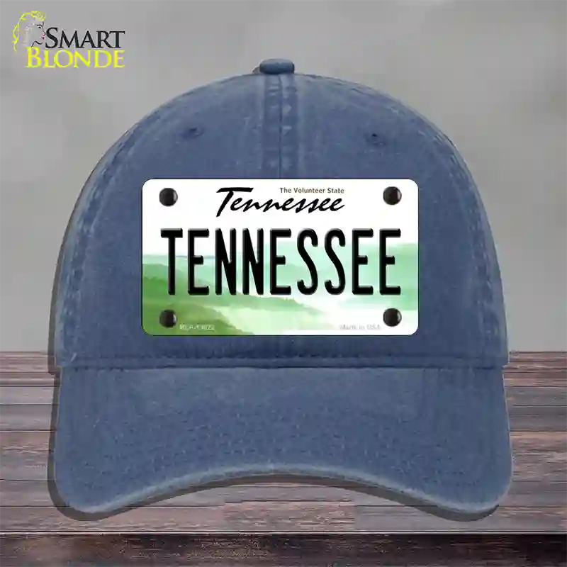 Tennessee Novelty License Plate Hat Unconstructed Cotton / Navy