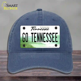 Go Tennessee Novelty License Plate Hat Unconstructed Cotton / Navy