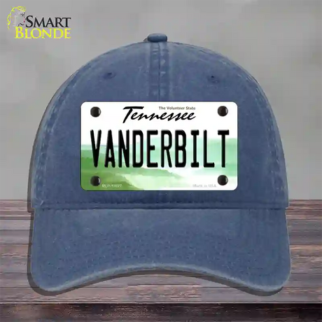 Vanderbilt Novelty License Plate Hat Unconstructed Cotton / Navy