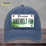 Vanderbilt Fan Novelty License Plate Hat Unconstructed Cotton / Navy