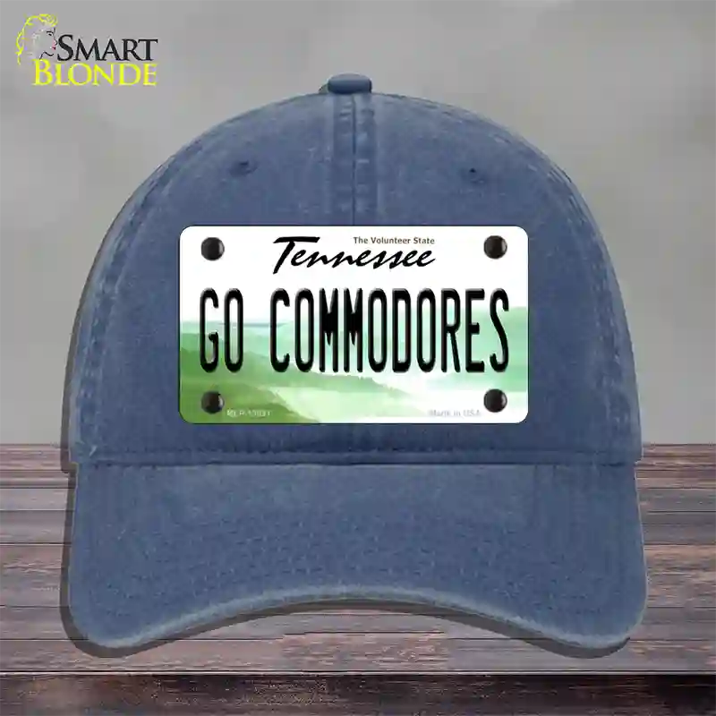 Go Commodores Novelty License Plate Hat Unconstructed Cotton / Navy