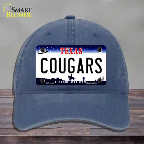 Cougars Novelty License Plate Hat Unconstructed Cotton / Navy