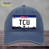 TCU Novelty License Plate Hat Unconstructed Cotton / Navy