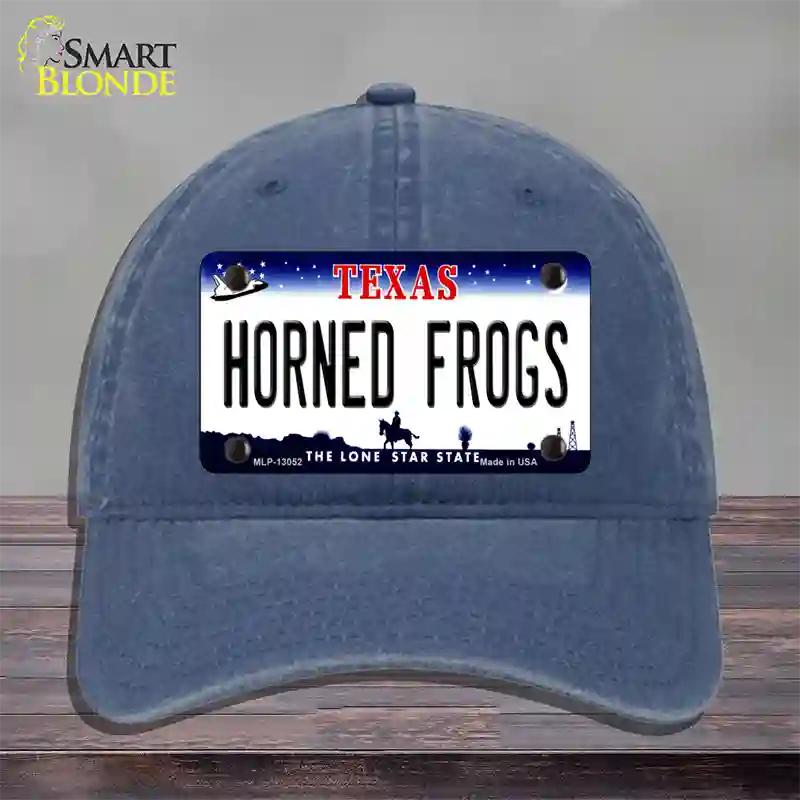 Horned Frogs Novelty License Plate Hat Unconstructed Cotton / Navy