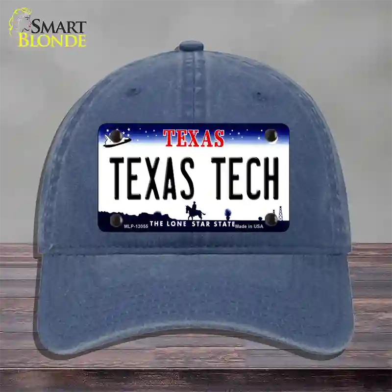 Texas Tech Novelty License Plate Hat Unconstructed Cotton / Navy