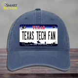 Texas Tech Fan Novelty License Plate Hat Unconstructed Cotton / Navy