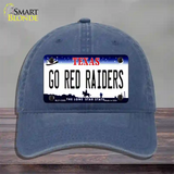 Go Red Raiders Novelty License Plate Hat Unconstructed Cotton / Navy