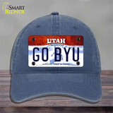 Go BYU Novelty License Plate Hat Unconstructed Cotton / Navy