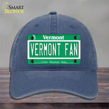 Vermont Fan Novelty License Plate Hat Unconstructed Cotton / Navy