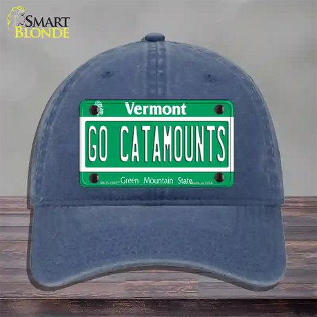 Go Catamounts Novelty License Plate Hat Unconstructed Cotton / Navy