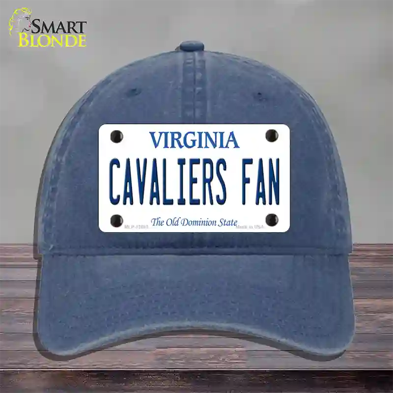 Cavaliers Fan Novelty License Plate Hat Unconstructed Cotton / Navy