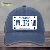 Cavaliers Fan Novelty License Plate Hat Unconstructed Cotton / Navy