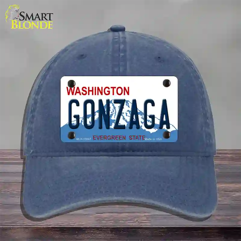 Gonzaga Novelty License Plate Hat Unconstructed Cotton / Navy