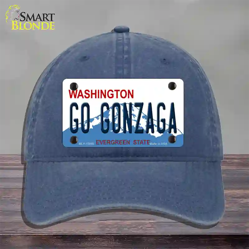 Go Gonzaga Novelty License Plate Hat Unconstructed Cotton / Navy