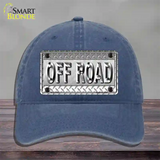 Off Road Novelty License Plate Hat Unconstructed Cotton / Navy