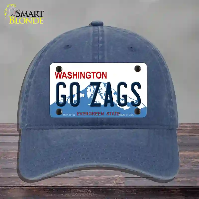 Go Zags Novelty License Plate Hat Unconstructed Cotton / Navy