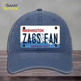 Zags Fan Novelty License Plate Hat Unconstructed Cotton / Navy