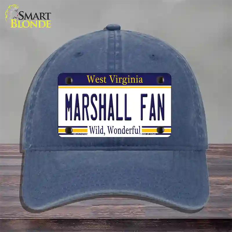 Marshall Fan Novelty License Plate Hat Unconstructed Cotton / Navy