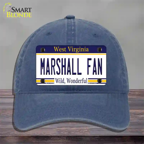 Marshall Fan Novelty License Plate Hat Unconstructed Cotton / Navy