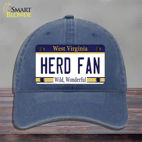 Herd Fan Novelty License Plate Hat Unconstructed Cotton / Navy